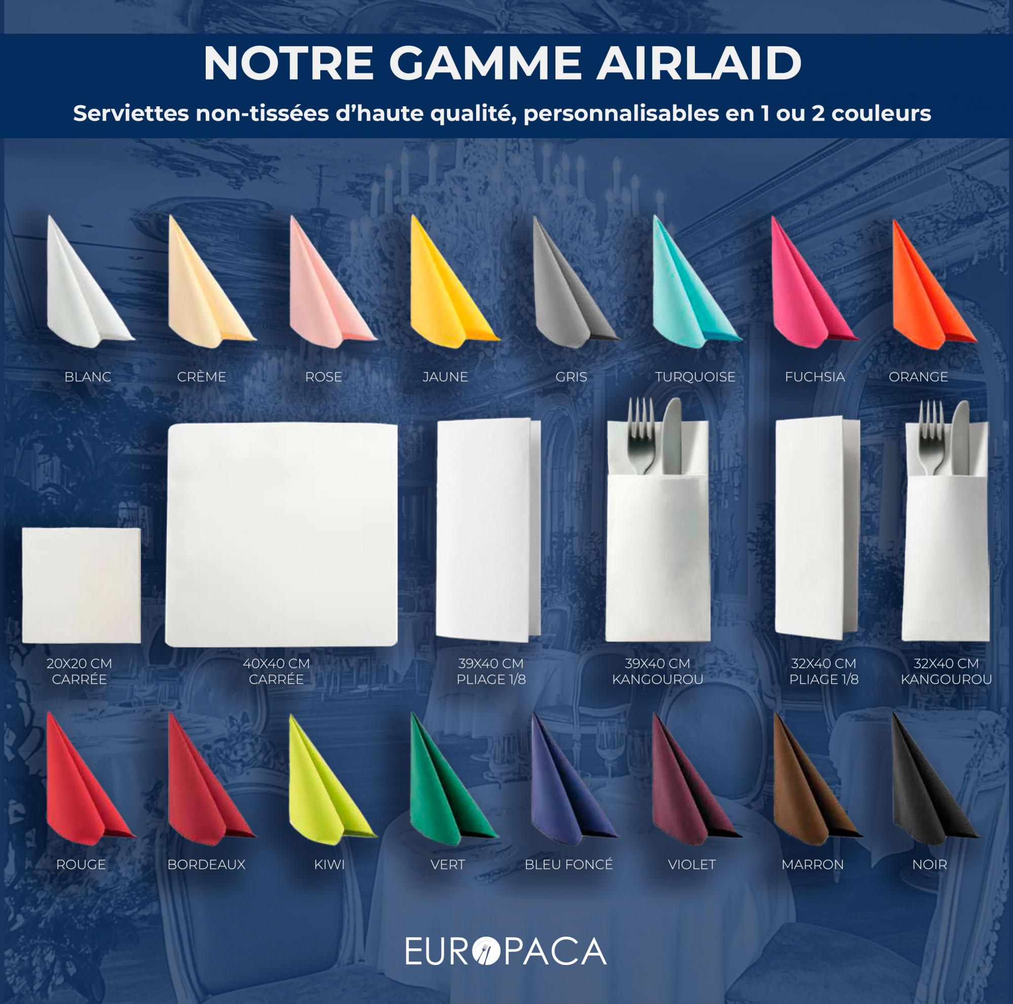 Serviette de table jetable