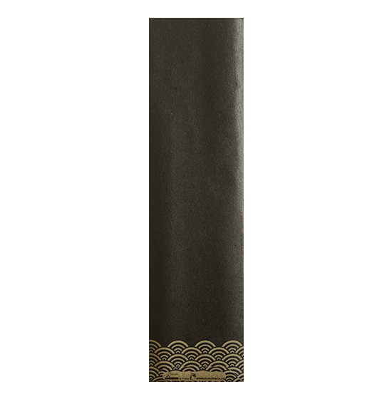 Pochettes Standards<Br>Modèle TRENDY avec baguettes en bambou<Br>Ouate 25x40 cm