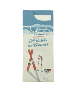 Pochettes personnalises<Br>Modle Charme<Br>Ouate 38x38 cm.