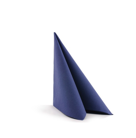 Serviette Airlaid 40x40 cm<Br>BLEU, pliage 1/4