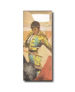 Pochette  couverts<Br>Thme TORERO<Br>Modle Charme<Br> Gaufre 38x38cm.