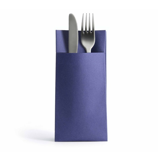 Serviette kangourou<p>Airlaid 39x40cm<Br>BLEU