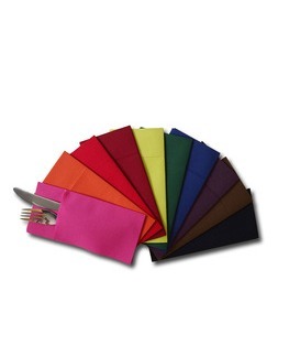 Serviette kangourou<Br>Airlaid VIF 39x40cm<Br>personnalise 2 couleurs