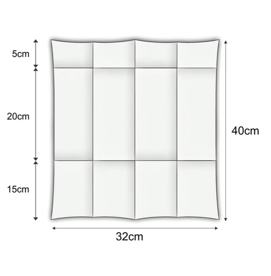 Serviette kangourou<p>Airlaid 32x40cm<Br>BLANC