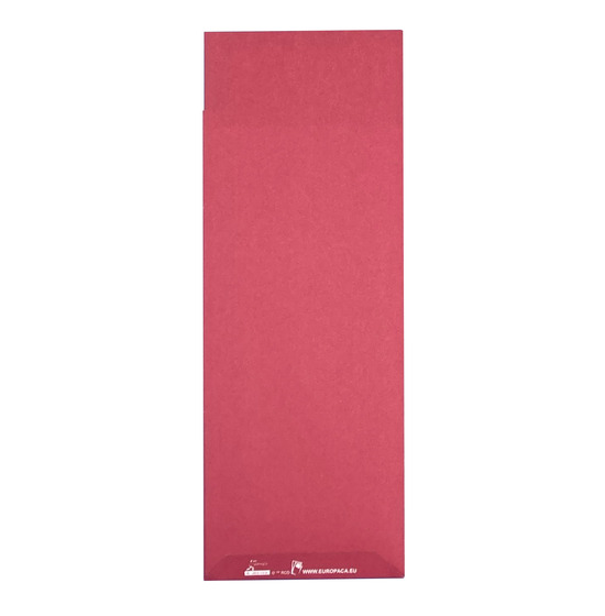 Pochette  couverts<Br>Couleur ROUGE<Br>Modle Slim OUATE
