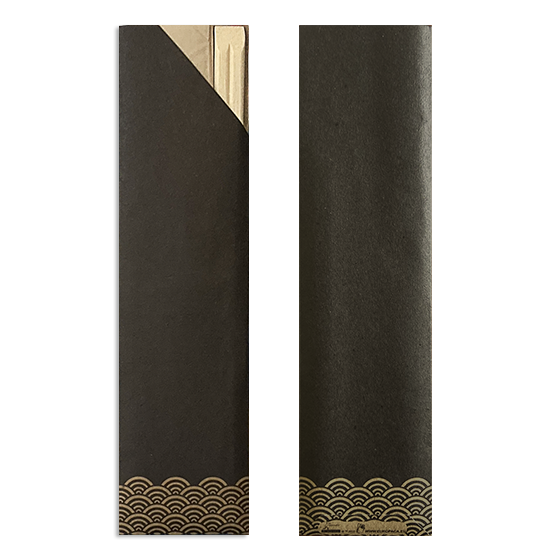 Pochettes Standards<Br>Modle TRENDY avec baguettes en bambou<Br>Ouate 25x40 cm